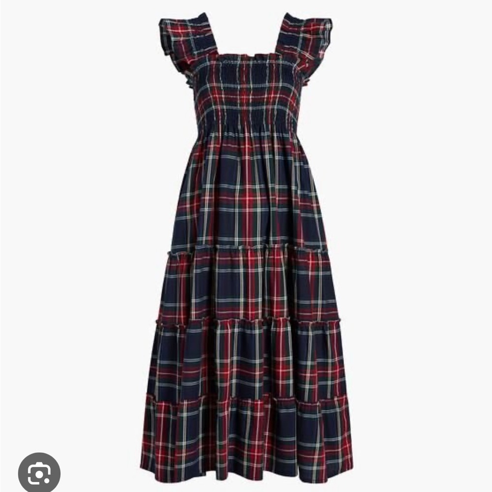 Hill House Navy Tartan Ellie Nap Dress XS